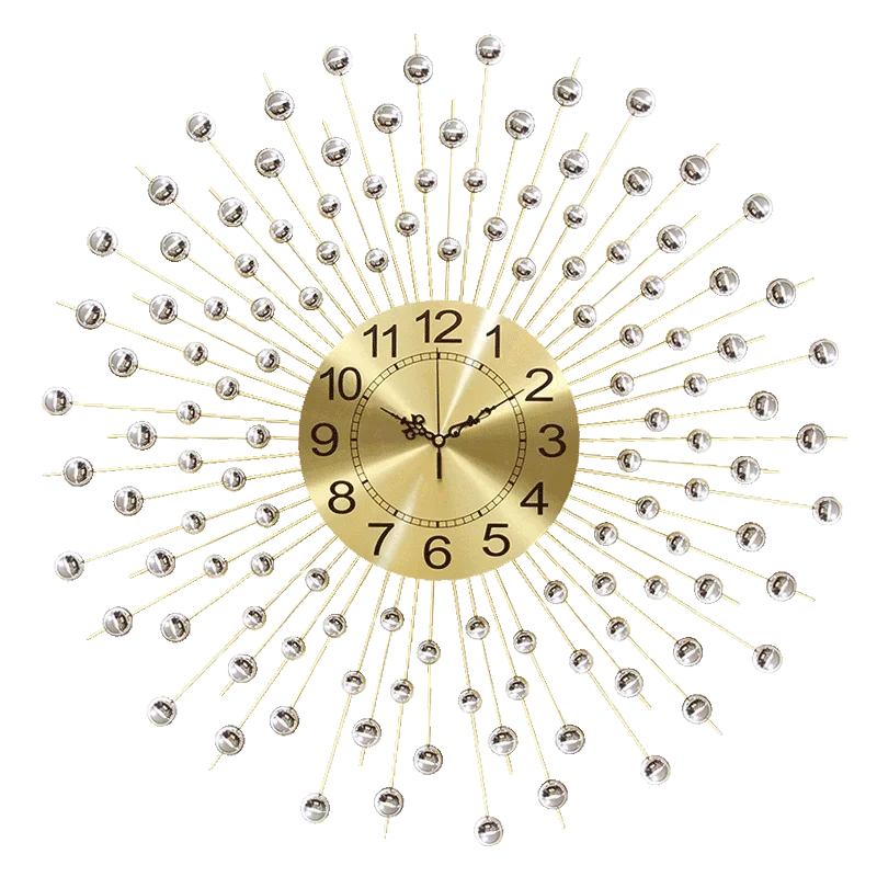Sunburst Wall Clock – Radiant Design for Stylish Interiors