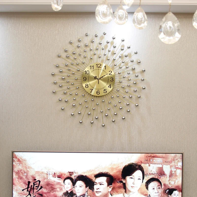 Sunburst Wall Clock – Radiant Design for Stylish Interiors