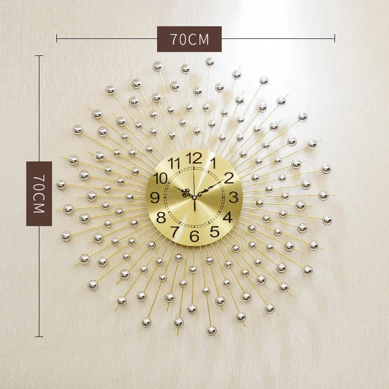 Sunburst Wall Clock – Radiant Design for Stylish Interiors