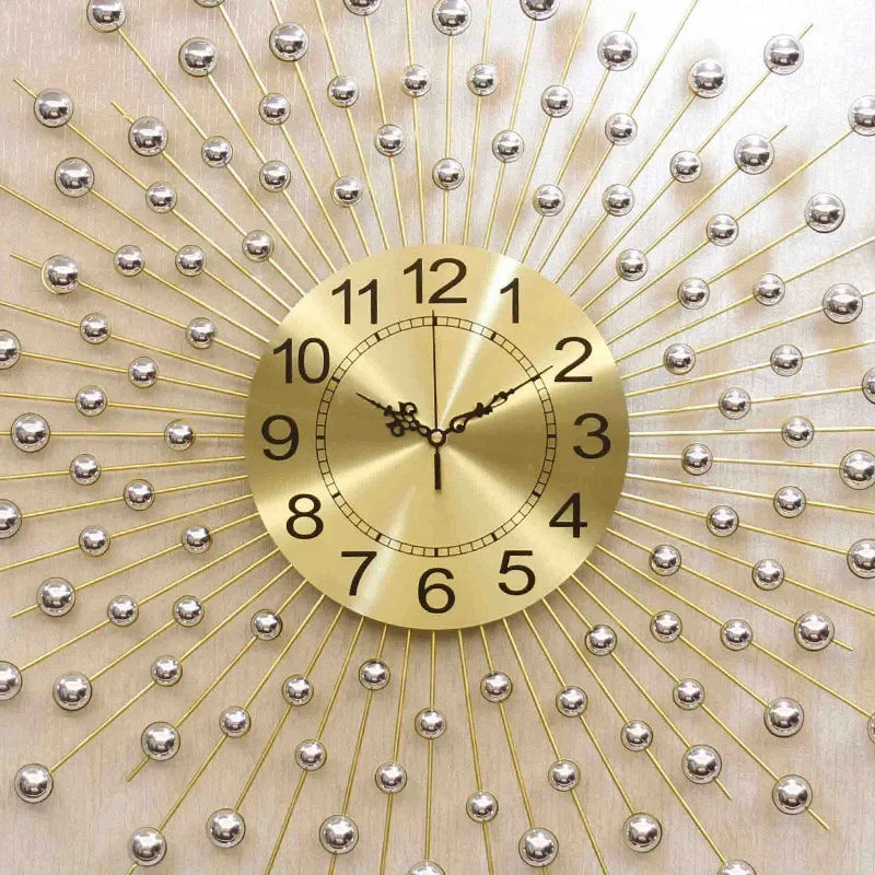 Sunburst Wall Clock – Radiant Design for Stylish Interiors