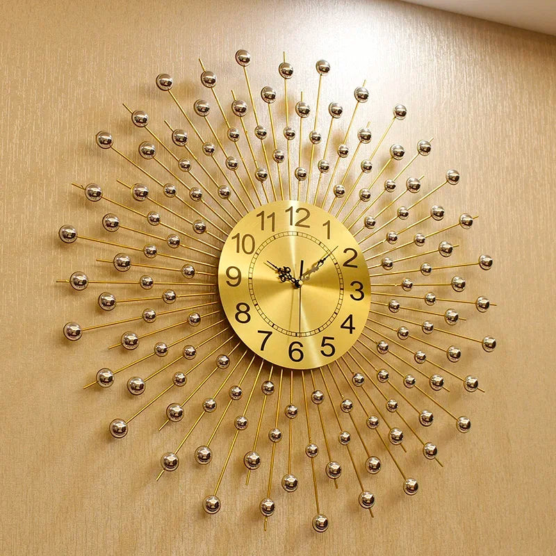 Sunburst Wall Clock – Radiant Design for Stylish Interiors