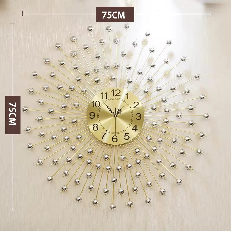 Sunburst Wall Clock – Radiant Design for Stylish Interiors