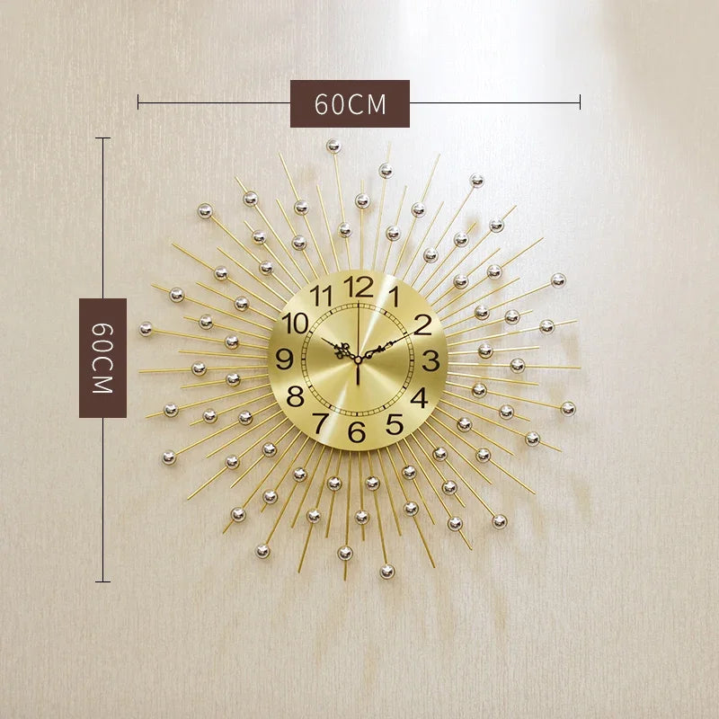 Sunburst Wall Clock – Radiant Design for Stylish Interiors